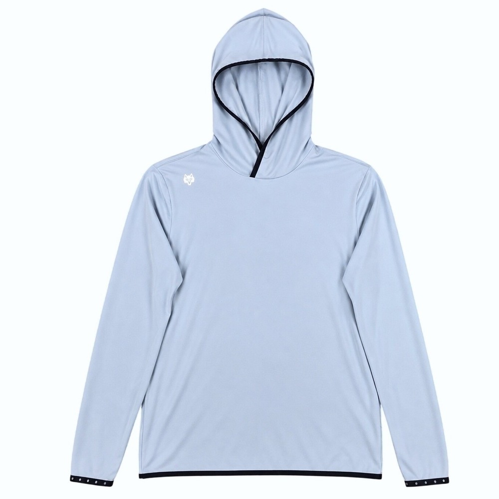 Greyson Colorado Hoodie Mens Large Light Blue Sanctuary Golf Performance Stretch